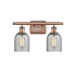 Innovations Lighting Caledonia 2 Light 16" Wide Bathroom Vanity Light Antique Copper / Charcoal