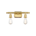 Innovations Lighting Bare Bulb 2 Light 16" Wide Vanity Light Satin Gold