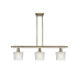Innovations Lighting Niagra 3 Light 36" Wide Linear Pendant Antique Brass / Clear