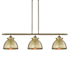 Innovations Lighting Adirondack 3 Light 36" Wide Linear Pendant Antique Brass