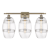 Innovations Lighting Vaz 3 Light 28" Wide Vanity Light Antique Brass / Clear