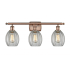 Innovations Lighting Eaton 3 Light 26" Wide Bathroom Vanity Light Antique Copper / Clear