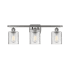 Innovations Lighting Cobleskill 3 Light 26" Wide Bathroom Vanity Light Brushed Satin Nickel / Clear Ripple