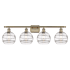 Innovations Lighting Rochester 4 Light 38" Wide Vanity Light Antique Brass / Clear