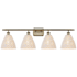 Innovations Lighting Bristol Natural 4 Light 38" Wide Vanity Light Antique Brass / Natural