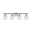 Innovations Lighting Cobleskill 4 Light 36" Wide Bathroom Vanity Light Brushed Satin Nickel / Clear Ripple
