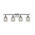 Innovations Lighting Eaton 4 Light 36" Wide Bathroom Vanity Light Brushed Satin Nickel / Clear Fluted