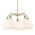 Innovations Lighting White Venetian 5 Light 28" Wide Chandelier Antique Brass / White Venetian