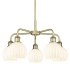 Innovations Lighting White Venetian 5 Light 24" Wide Chandelier Antique Brass / White Venetian