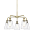 Innovations Lighting Ellery 5 Light 23" Wide Chandelier Antique Brass / Clear