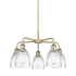 Innovations Lighting Brookfield 5 Light 24" Wide Chandelier Antique Brass / Clear