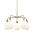 Innovations Lighting Cindyrella 5 Light 24" Wide Chandelier Antique Brass / Cased Matte White