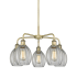 Innovations Lighting Eaton 5 Light 24" Wide Chandelier Antique Brass / Clear