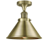 Innovations Lighting Briarcliff 10" Wide Semi-Flush Ceiling Fixture Antique Brass / Antique Brass