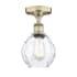 Innovations Lighting Waverly 6" Wide Semi-flush Ceiling Fixture Antique Brass / Clear