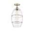 Innovations Lighting Vaz 10" Wide Semi-Flush Ceiling Fixture Antique Brass / Clear