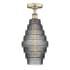 Innovations Lighting Cascade 8" Wide Flush Mount Ceiling Fixture Antique Brass / Smoked