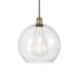 Innovations Lighting Athens 12" Wide Pendant Antique Brass / Clear
