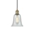 Innovations Lighting Hanover 6" Wide Mini Pendant Antique Brass / Fishnet