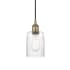Innovations Lighting Hadley 5" Wide Mini Pendant Antique Brass / Clear