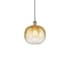 Innovations Lighting Brookhaven Sphere 11" Wide Mini Pendant Antique Brass / Amber