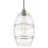 Innovations Lighting Vaz 10" Wide Cord-Hung Mini Pendant Antique Brass / Clear