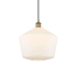 Innovations Lighting Cindyrella 12" Wide Pendant Antique Brass / Cased Matte White
