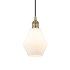 Innovations Lighting Cindyrella 6" Wide Mini Pendant Antique Brass / Cased Matte White
