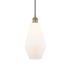 Innovations Lighting Cindyrella 7" Wide Mini Pendant Antique Brass / Cased Matte White