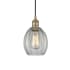 Innovations Lighting Eaton 6" Wide Mini Pendant Antique Brass / Clear