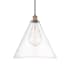 Innovations Lighting Edison Cone 16" Wide Pendant Antique Copper / Clear