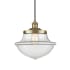 Innovations Lighting Oxford 12" Wide Pendant Antique Brass / Clear
