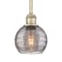 Innovations Lighting Athens Deco Swirl 6" Wide Mini Pendant Antique Brass