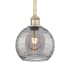 Innovations Lighting Athens Deco Swirl 8" Wide Mini Pendant Antique Brass