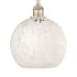 Innovations Lighting White Mouchette 10" Wide Mini Pendant Antique Brass