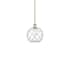 Innovations Lighting Farmhouse Rope 10" Wide Mini Pendant Antique Brass / Clear Glass with White Rope