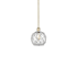 Innovations Lighting Farmhouse Rope 8" Wide Mini Pendant Antique Brass / Clear Glass with White Rope