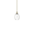 Innovations Lighting Preston 7" Wide Mini Pendant Antique Brass / Clear
