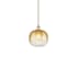 Innovations Lighting Brookhaven Sphere 11" Wide Mini Pendant Antique Brass / Amber