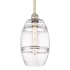 Innovations Lighting Vaz 8" Wide Mini Pendant Antique Brass / Clear