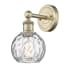Innovations Lighting Athens Water Glass 11" Tall Wall Sconce Antique Brass / Clear Water Glass