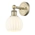 Innovations Lighting White Venetian 10" Tall Bathroom Sconce Antique Brass