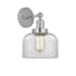Innovations Lighting Bell 10" Tall Wall Sconce Polished Chrome / Clear