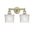 Innovations Lighting Niagra 2 Light 16" Wide Vanity Light Antique Brass / Clear