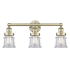 Innovations Lighting Canton 3 Light 24" Wide Vanity Light Antique Brass / Clear