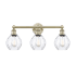 Innovations Lighting Waverly 3 Light 24" Wide Vanity Light Antique Brass / Clear