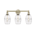 Innovations Lighting Vaz 3 Light 24" Wide Vanity Light Antique Brass / Clear