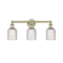 Innovations Lighting Bridal Veil 3 Light 23" Wide Vanity Light Antique Brass