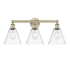 Innovations Lighting Berkshire 3 Light 26" Wide Vanity Light Antique Brass / Clear