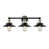 Innovations Lighting Railroad 3 Light 26" Wide Vanity Light Black Antique Brass / Matte Black